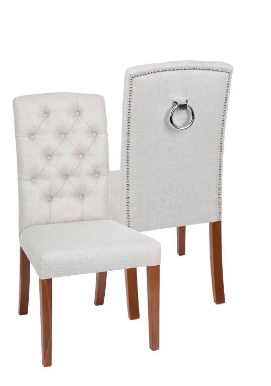 Krzesło Astoria Chesterfield 3 z pinezkami i kołatką