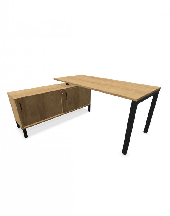 CS5040 biurko 4-L 160 cm z sideboardem