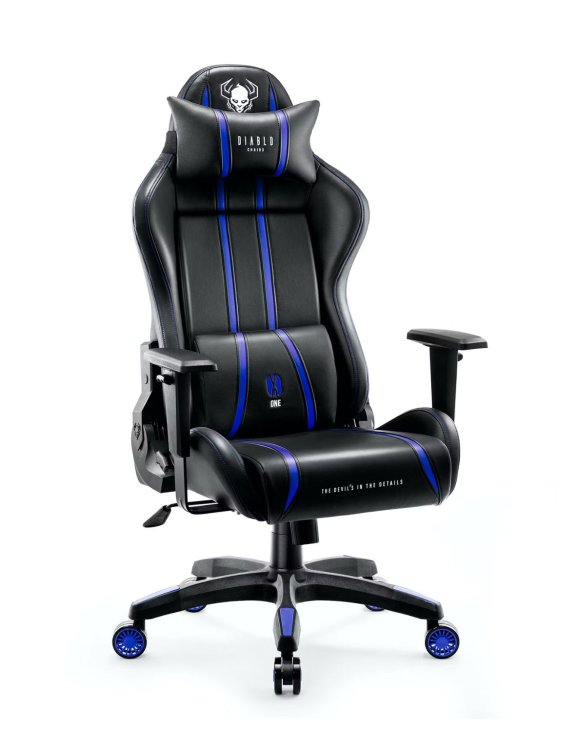 Fotel Diablo X-One 2.0 Normal: Czarno-niebieski