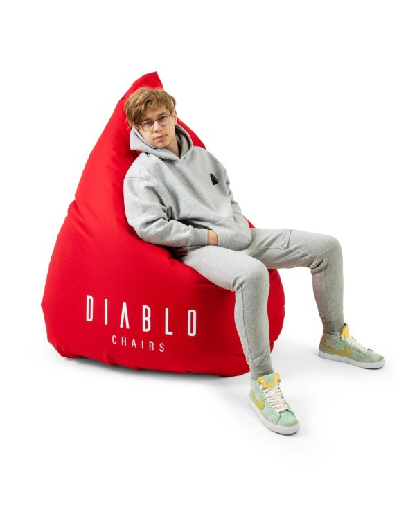 Pufa gamingowa Diablo Chairs: czerwona