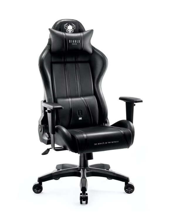 Fotel Diablo X-One 2.0 Normal: Czarno-czarny