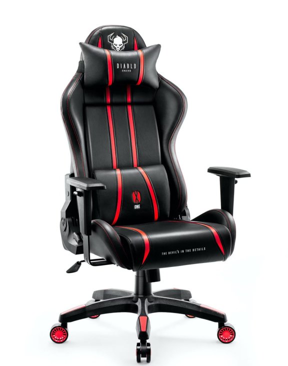 Fotel Diablo X-One 2.0 Normal: Czarno-czerwony