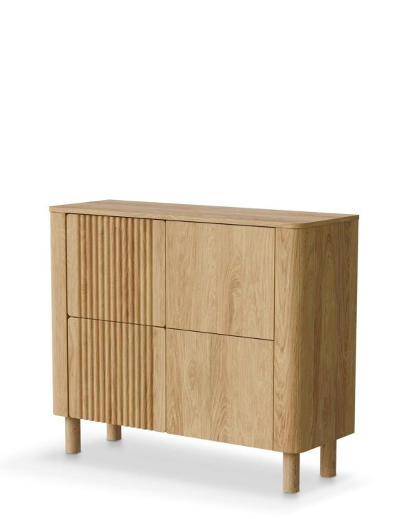 Komoda 4-drzwiowa Arango KM-2 110x93 cm, dąb hikora