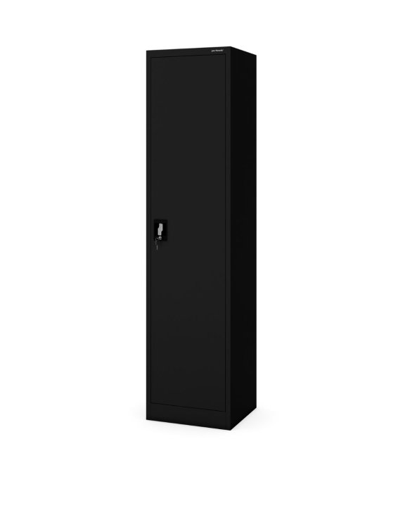 Szafa metalowa jednodrzwiowa Alex: czarna 45x185 cm
