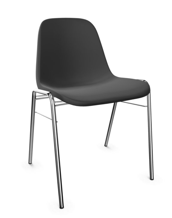 Krzesło Beta chrome, szare K05 - wysyłka 24h