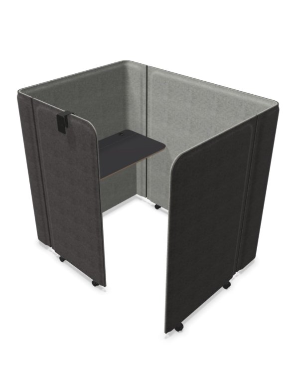 Ścianka Wyciszająca Boks Brainy Felt Grey