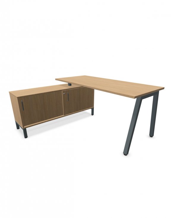 CS5040 biurko A-L 160 cm z sideboardem