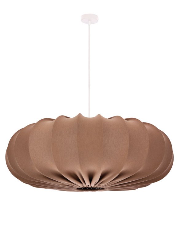 Lampa wisząca z brązowym abażurem 66 cm Cafee