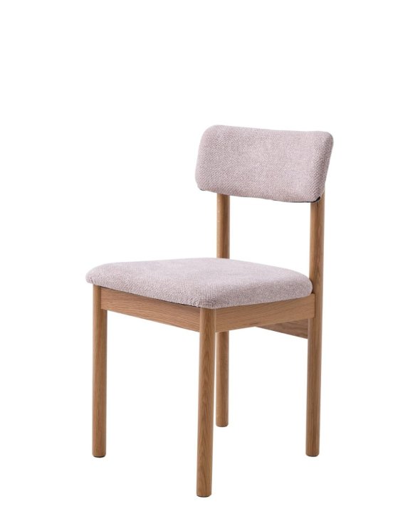 Krzesło do jadalni Canora, drewniane, boucle
