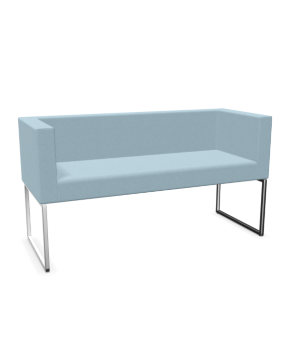 Dwuosobowa Sofa Dallas na metalowych płozach