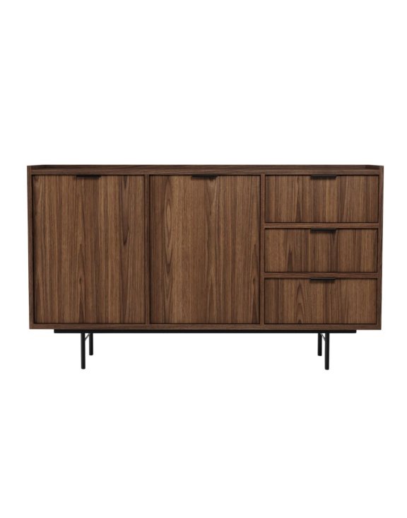 Komoda Edison Brown Warmia Walnut 2d3s