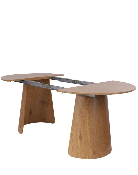 Masă rotundă extensibilă Enzo M Plus, stejar sălbatic (100-180 cm