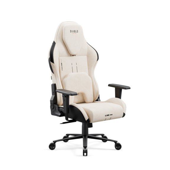 Beżowy fotel gamingowy Diablo X-One Prime Desert Storm