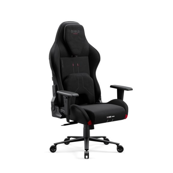 Fotel gamingowy czarny z chłodzącym siedziskiem Diablo X-One Prime Burned Black