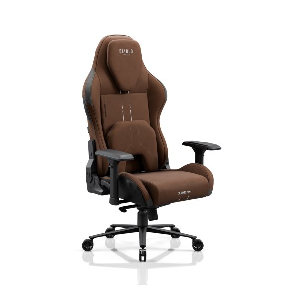 Fotel gamingowy materiałowy brązowy Diablo X-One Prime Cinnamon Brown