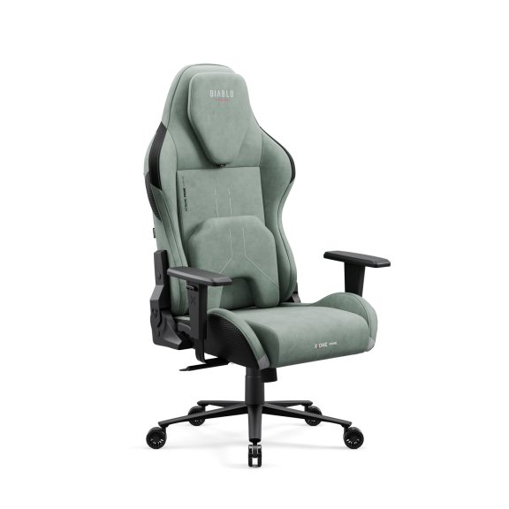 Fotel gamingowy zielony z chłodzącym siedziskiem Diablo X-One Prime Ghotic Green