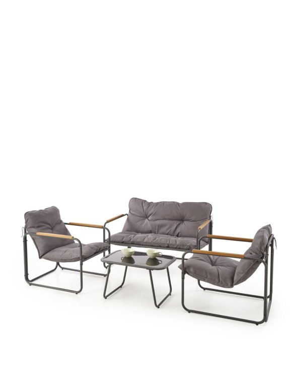 Zestaw ogrodowy Hudson (sofa, fotele, stolik kawowy)