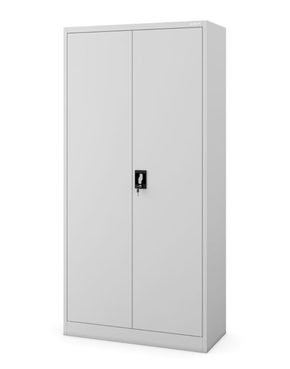 Biurowa szafa metalowa JAN: szara 90x185 cm