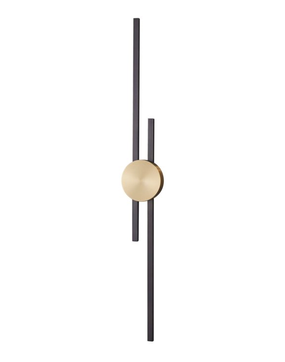 Lampa nowoczesny kinkiet LED mosiądz Centro 92 cm