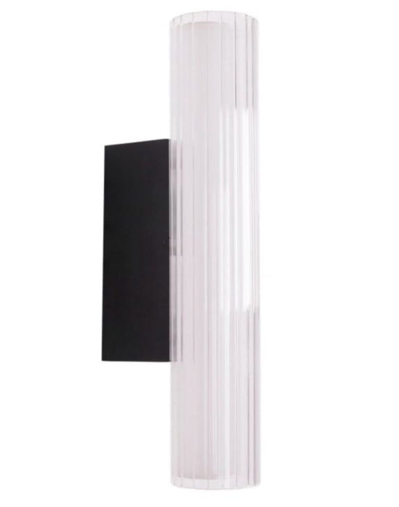 Kinkiet Fayette W0363 ryflowany klosz