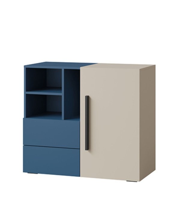 Komoda dziecięca 90 cm z szufladami (Lorin 8 kaszmir/błękit)