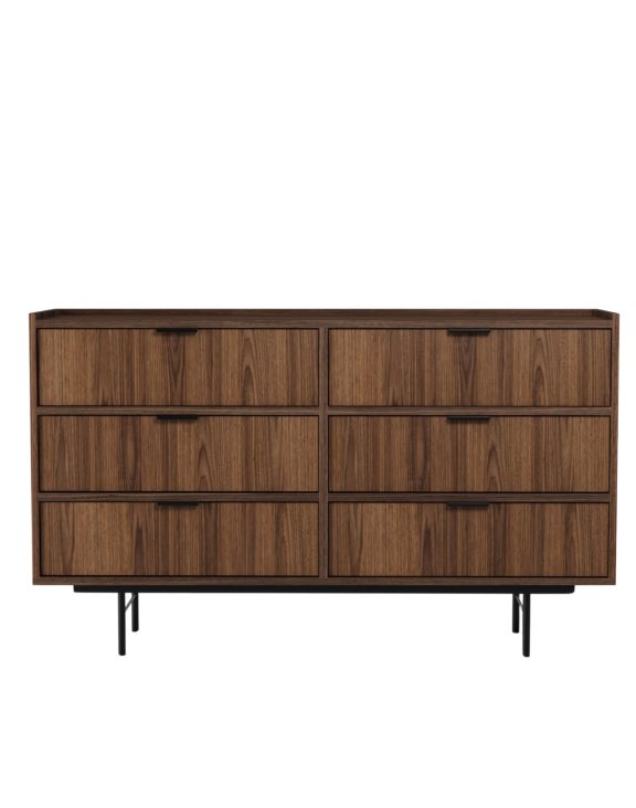 Komoda z szufladami Edison Brown Warmia Walnut 6s