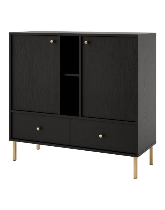 Komoda Tokyo 2 Czarny (2F2S, typ 825)