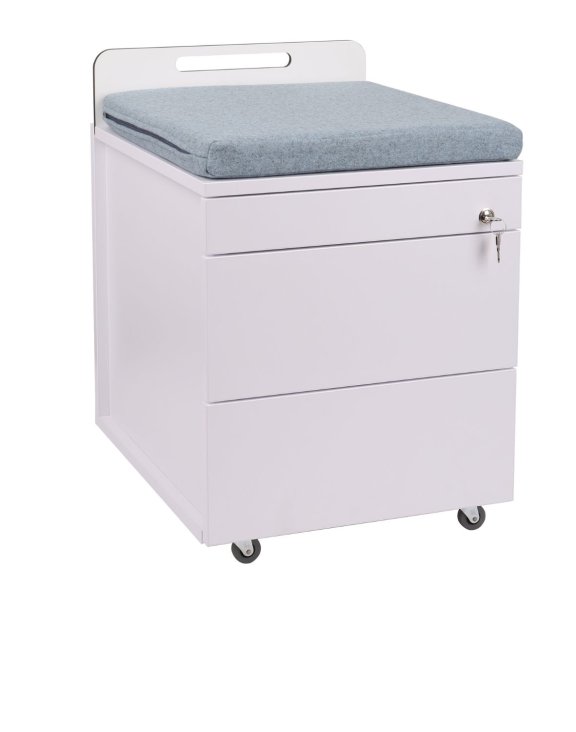 Kontener mobilny pod biurko ze zdrowych materiałów HP46