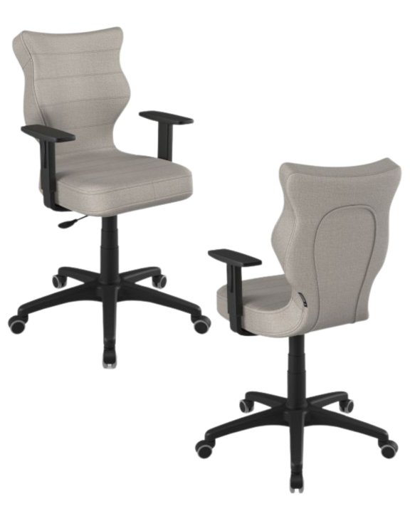 Krzesło młodzieżowe Duo, czarna podstawa, wzrost  159-188 cm, rozmiar 6