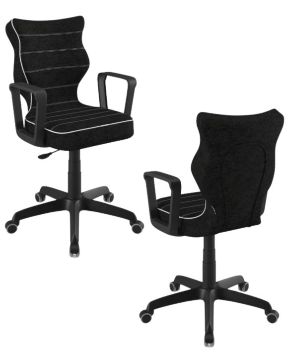 Krzesło młodzieżowe Entelo Norm, Czarna Podstawa, wzrost 159 - 188 cm, Rozmiar 6