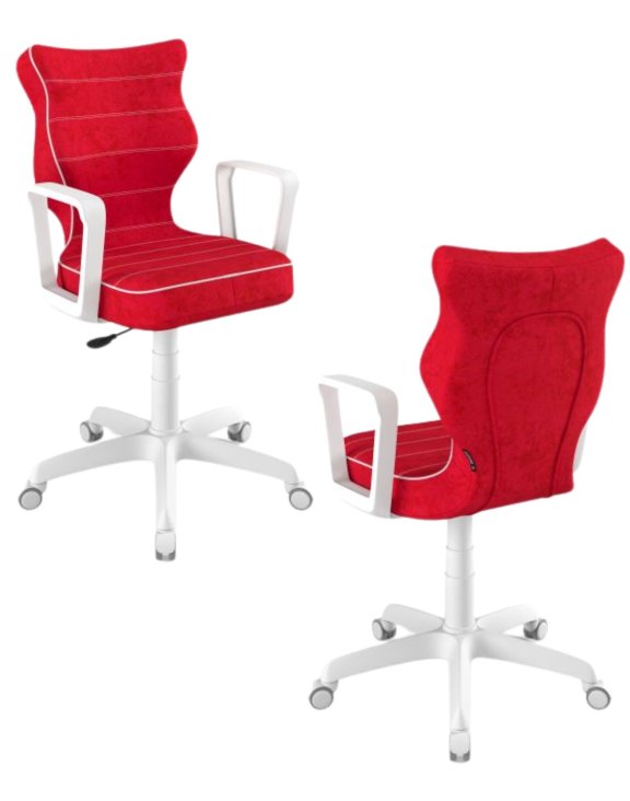 Krzesło młodzieżowe Entelo Norm, Biała Podstawa, wzrost 159 - 188 cm Rozmiar 6