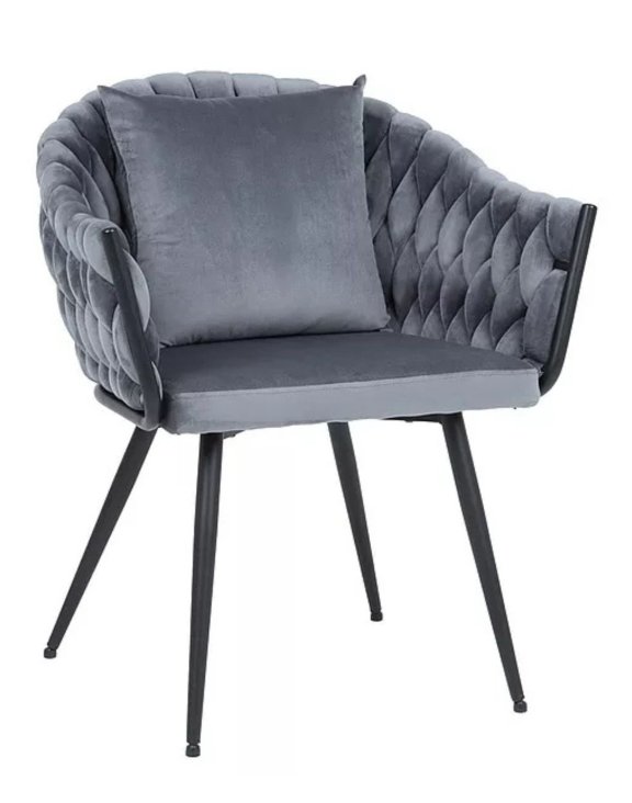 Krzesło Nuvo Velvet Szary