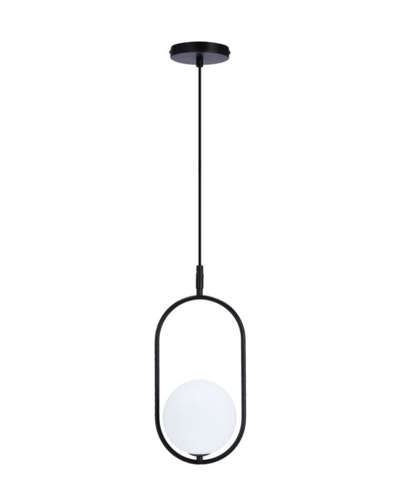 Lampa wisząca czarna Cordel 1x28w