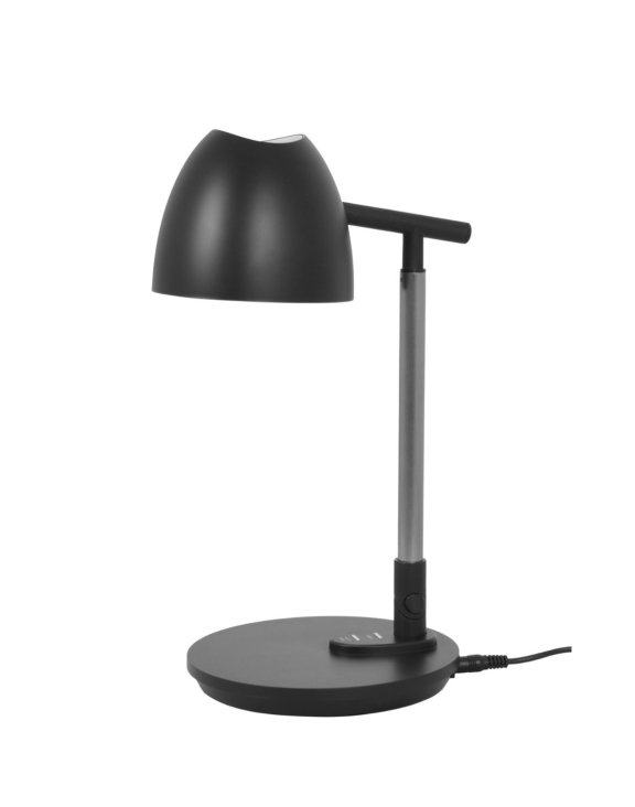 Czarna lampka biurkowa LED Lolek K-BL1528