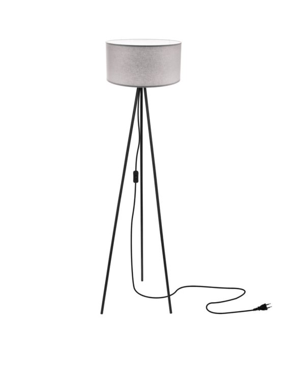 Lampa podłogowa szara trójnóg Shanti 51-38722