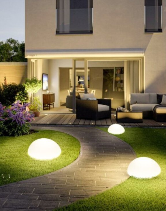 Lampa ogrodowa półkula Atmosphere L 50 cm