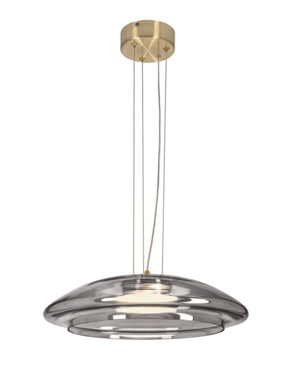 Lampa wisząca nad stół przydymione szkło Ombre 42 cm
