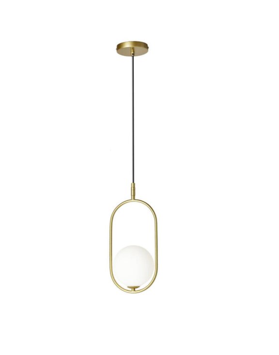 Lampa wisząca złoty mosiądz Cordel 1x28w