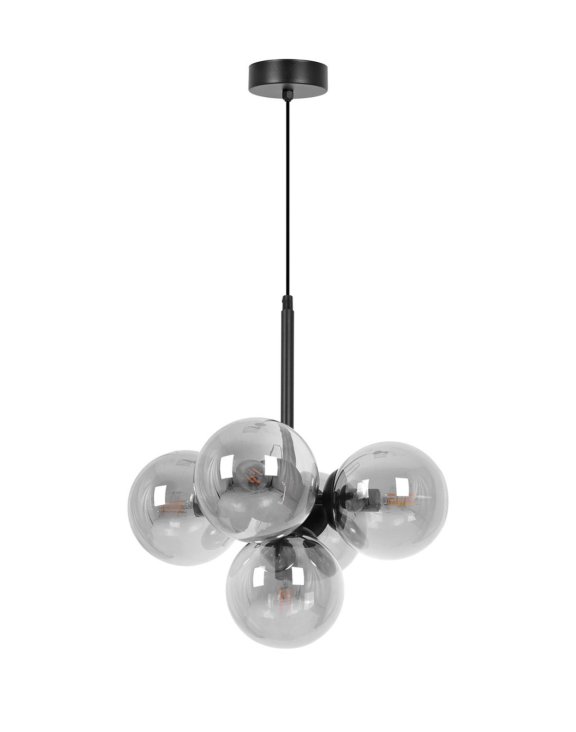 Lampa wisząca z grafitowymi kloszami K-5365 MEGAN