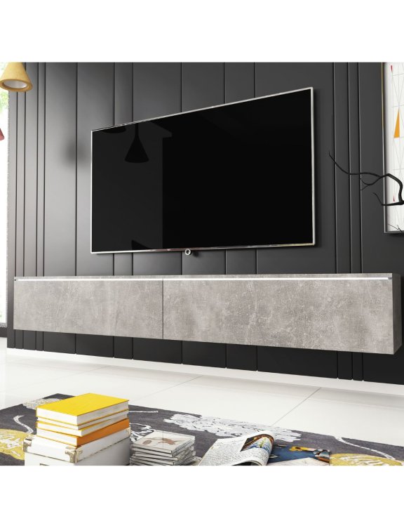 Szafka pod telewizor LED beton Lowboard D180