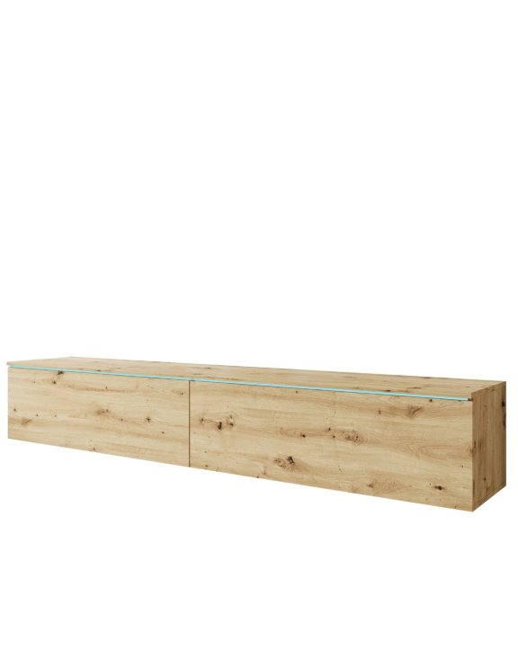 Szafka RTV LED dąb artisan Lowboard D180