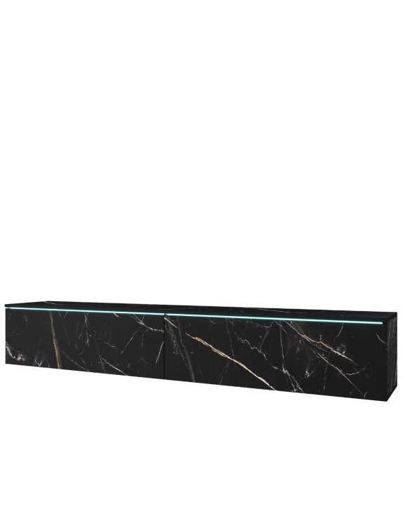 Szafka RTV marmur LED san sebastian Lowboard D180