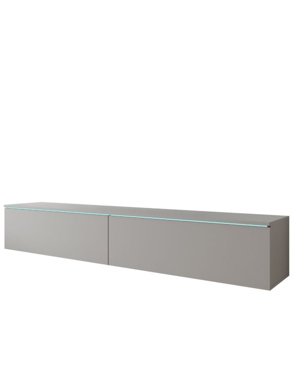 Szafka RTV LED szary pallad Lowboard D180