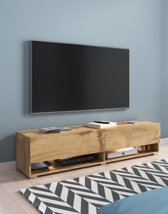 Szafka pod telewizor 100 cm wisząca/stojąca dąb wotan Lowboard A