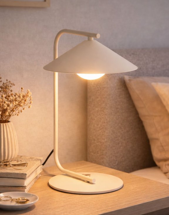 Kaszmirowa lampka nocna nowoczesna Lume
