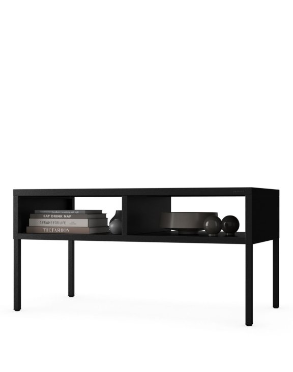 Metalowy stolik ława loft czarny Matteo