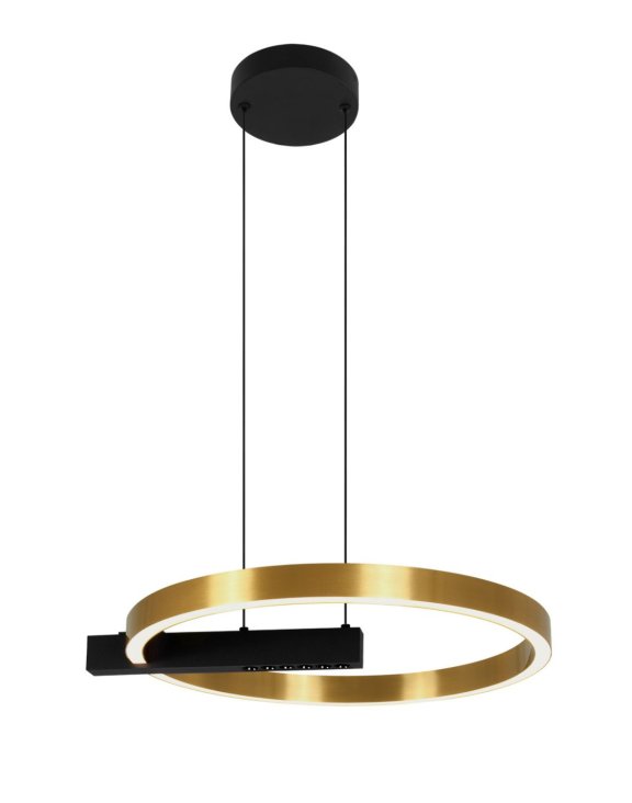 Lampa LED złoty okrąg 40 cm Metis K-8232