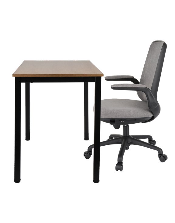 Zestaw: Krzesło Easy Black + Biurko Modern KJSTB