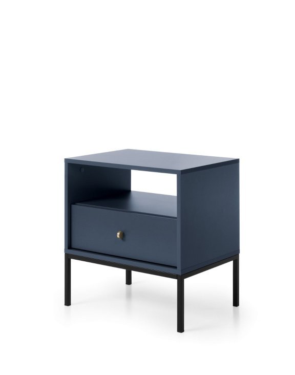 Szafka nocna Mono granatowa (MS54), navy/black