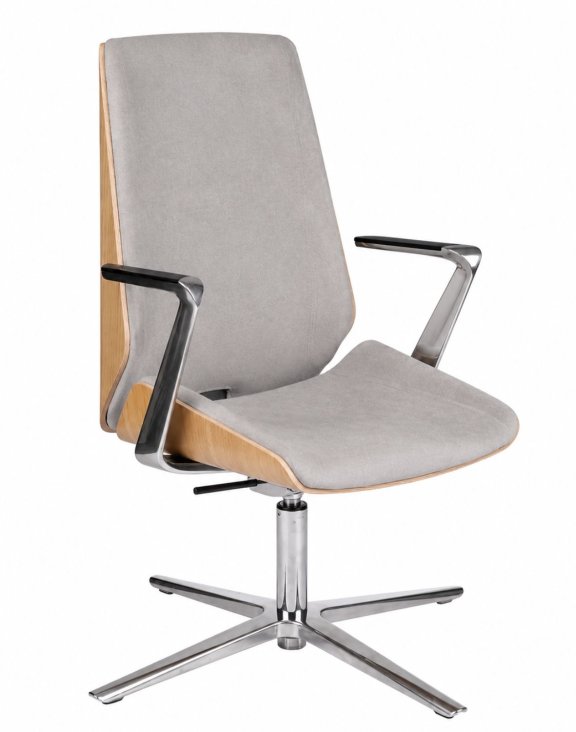 Fotel konferencyjny Moon Wood CF Fornir Dębowy Magic Velvet MV05 (3496) - OUTLET